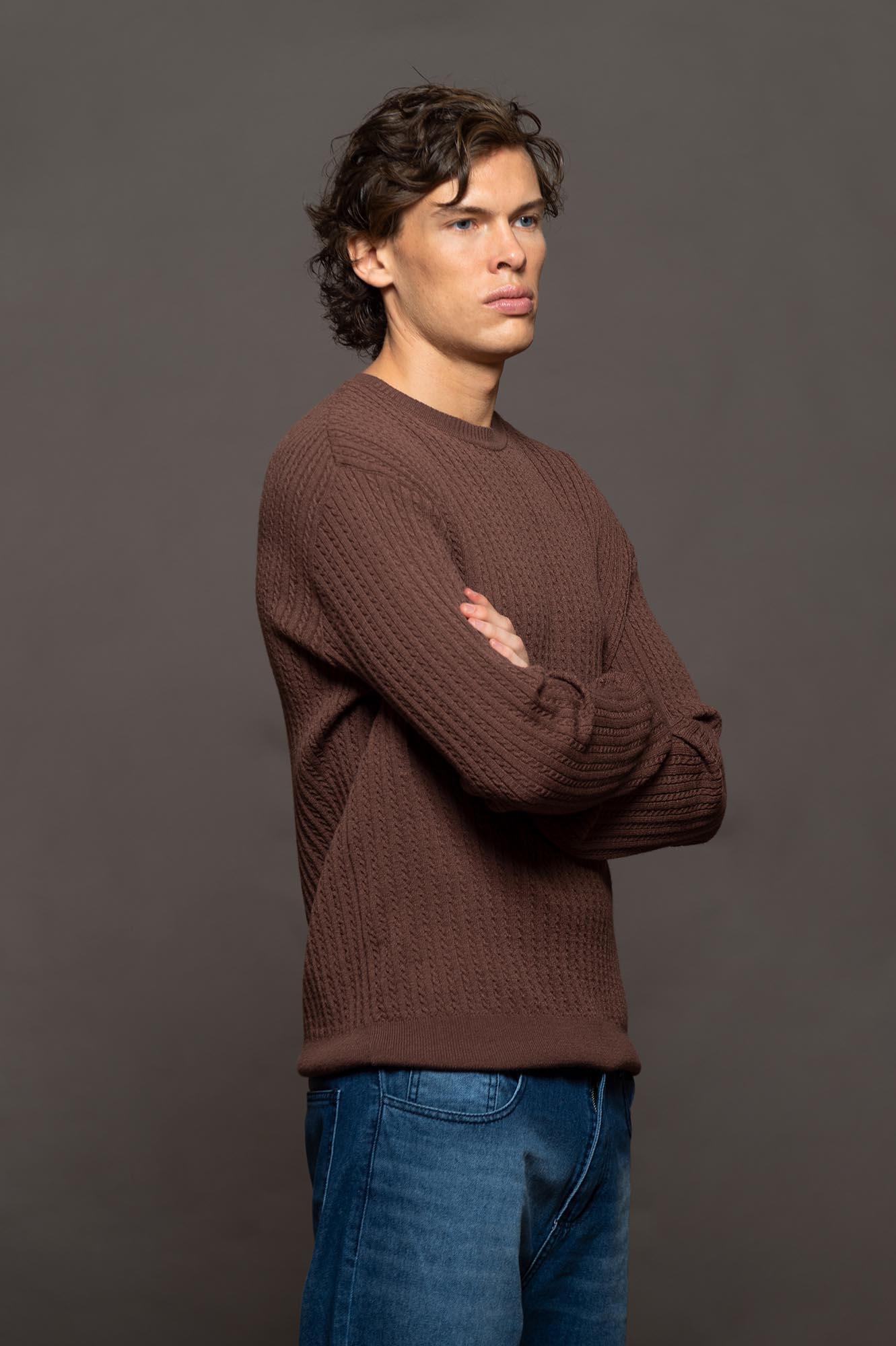 5246CH - SWEATER IRISH CHOCOLATE